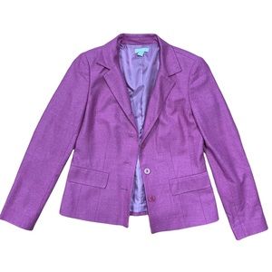 NORDSTROM pink blazer silk tweed like size 4